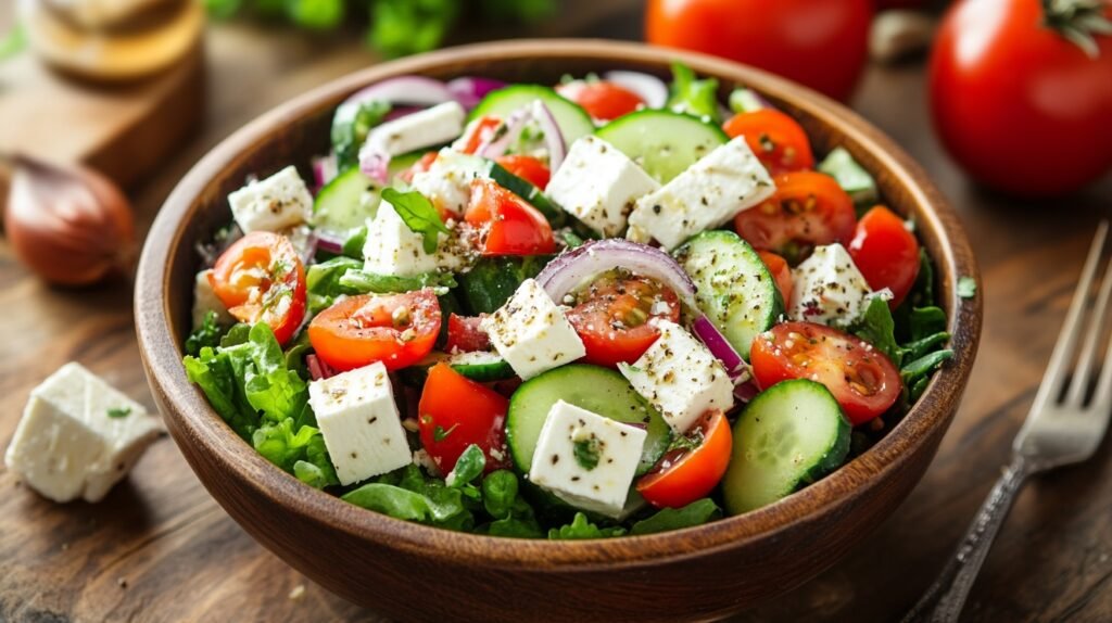 Greek salad bowl