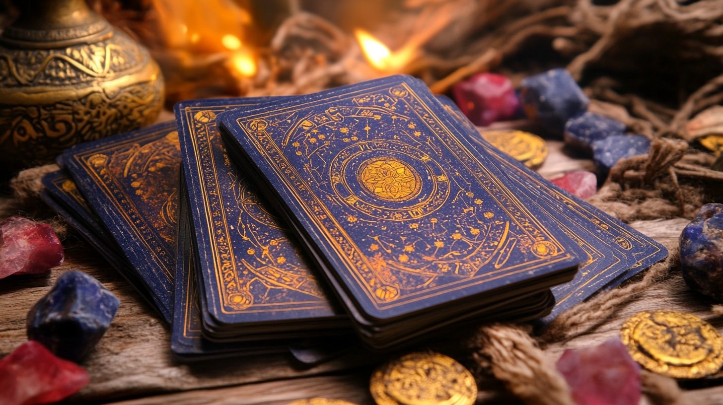 Tarot reading cards