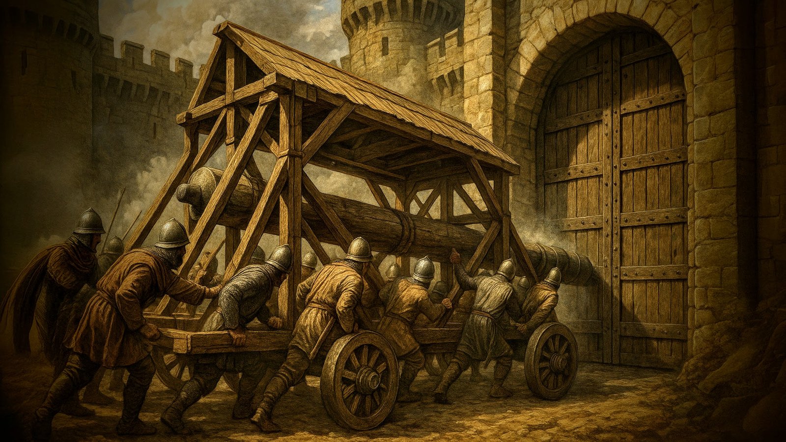 What is medieval battering ram
