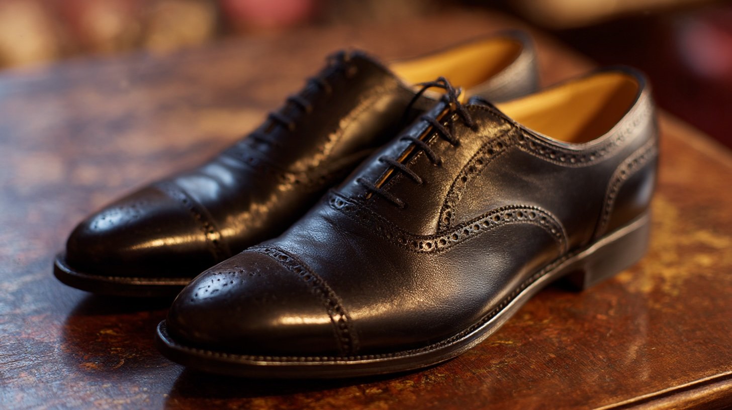 Black Oxford shoes
