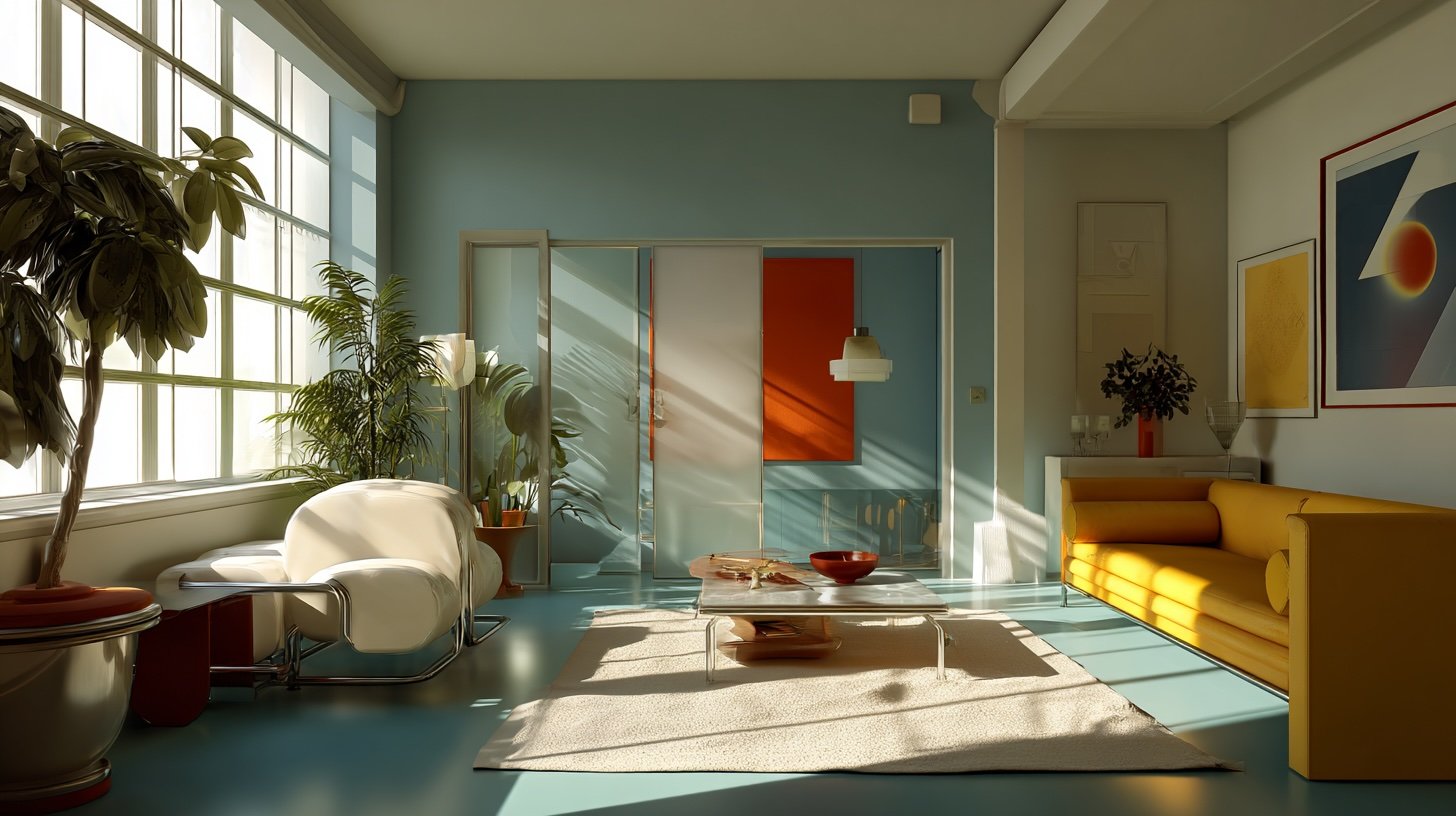 Bauhaus style living room