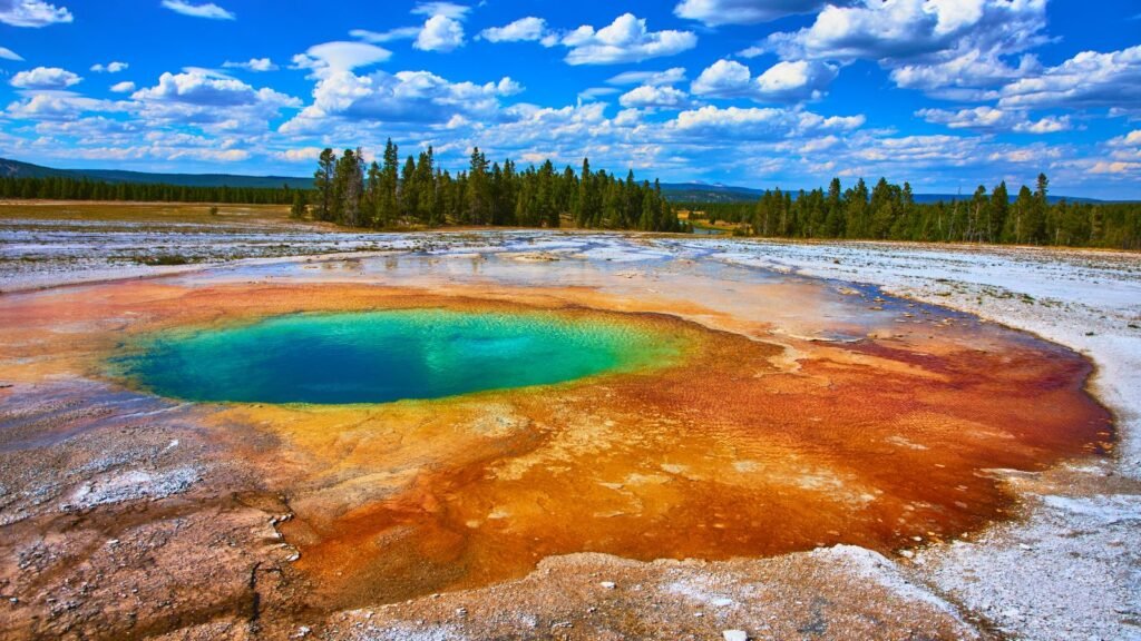 Grand Prismatic hot spring. Yellowstone