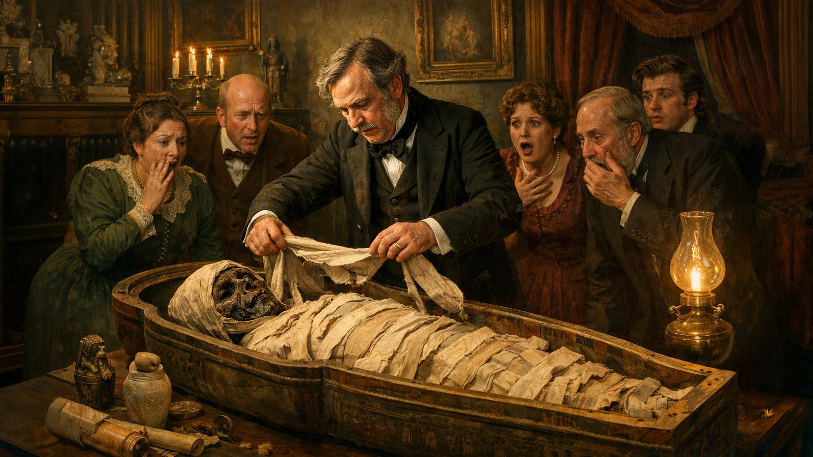 Mummy Unwrapping Parties: How the Victorians Turned Archaeology into Entertainment