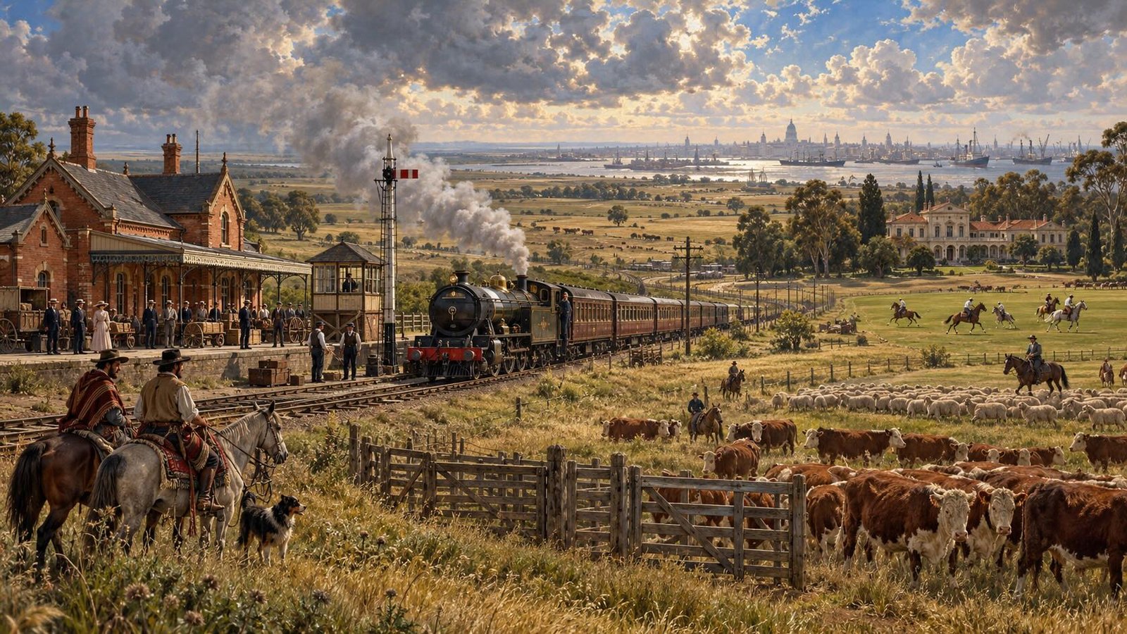 The British fingerprints on the Pampas